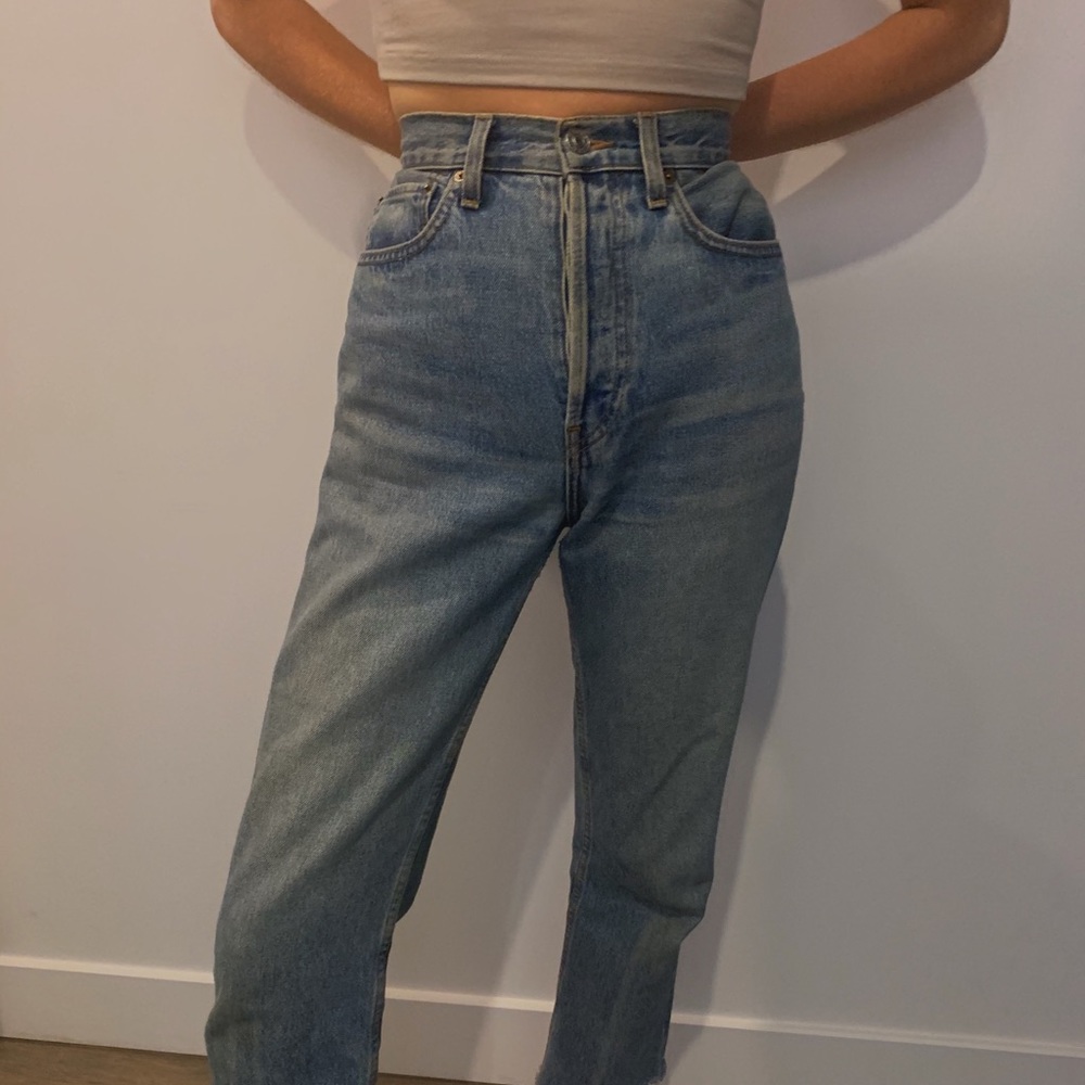 Re/Done blue jeans